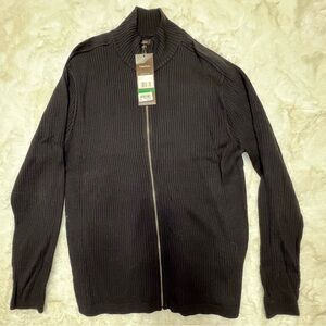 Perry Ellis Ribbed Men’s Zip-up Jacket